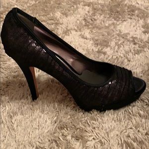 Antonio Melani black sparkly heel